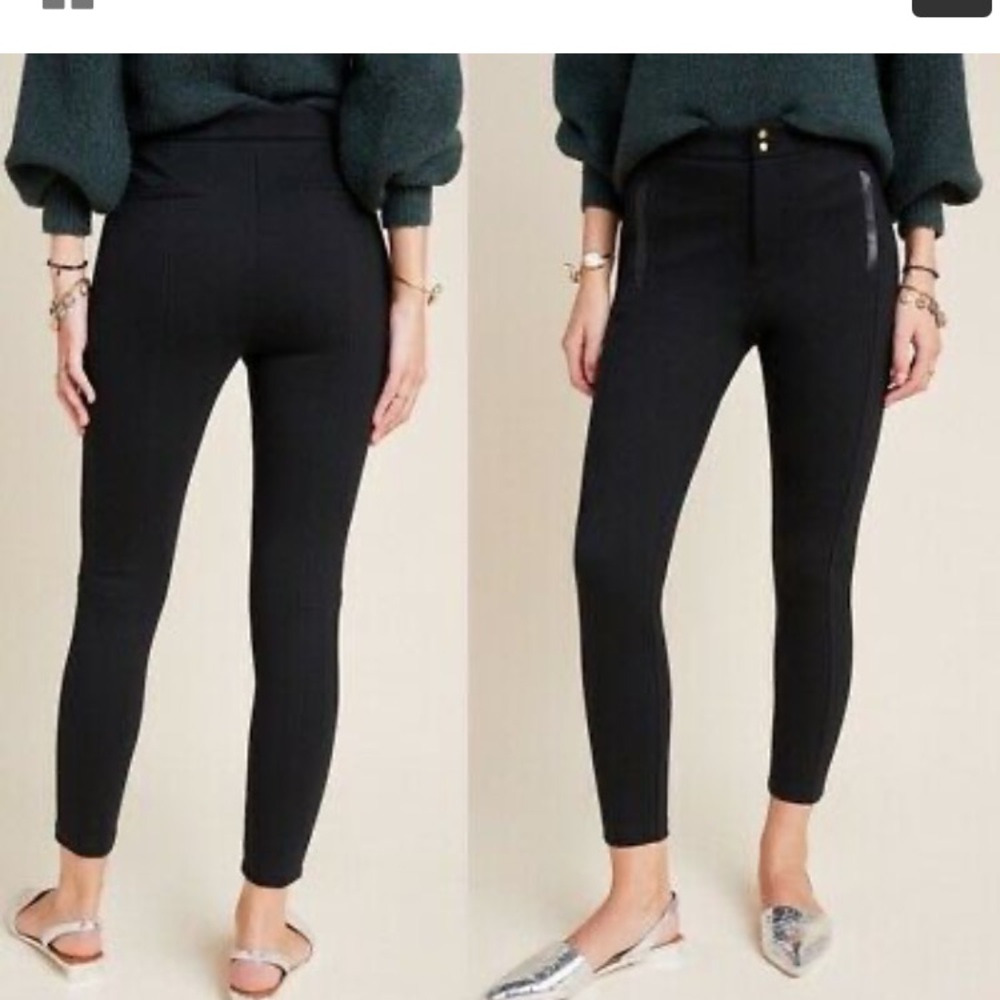 Anthropologie size 14 black slim leggings.